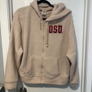 Victoria’s Secret PINK Ohio state university Sherpa oversized hoodie medium